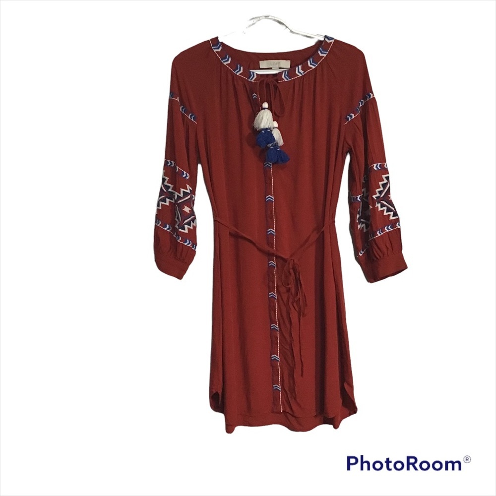Loft Embroidered Dress